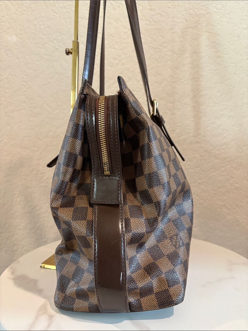 Sold LOUIS VUITTON TH1015 Damier Ebene Chelsea with Lock 315 - Picture 6 of 15